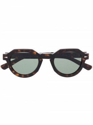 Солнцезащитные очки черепаховой расцветки Ahlem. Цвет: коричневый