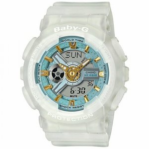 Наручные часы Baby-G BA-110SC-7A, белый CASIO. Цвет: белый