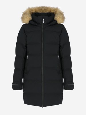 Пальто пуховое для мальчиков Wisdom, Черный, размер 152 Reima. Цвет: черный