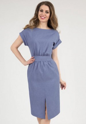 Платье Olivegrey REMMY. Цвет: голубой