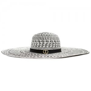 Шляпа , размер uni, черный, белый Twinset Milano. Цвет: черный