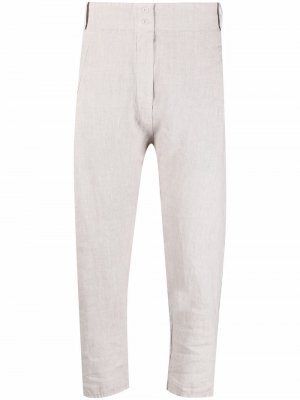 Укороченные брюки кроя слим Kristensen Du Nord. Цвет: бежевый