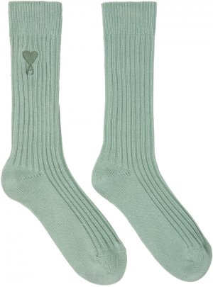 Зеленые носки Ami de C?ur Alexandre Mattiussi