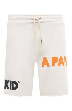 Хлопковые шорты A Paper Kid. Цвет: кремовый