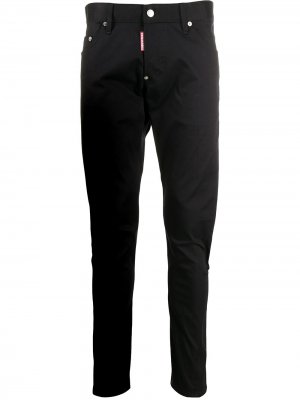 Саржевые брюки чинос Dsquared2. Цвет: черный