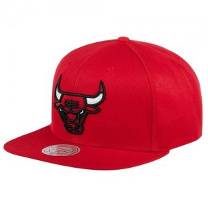 Бейсболка с прямым козырьком 6HSSSH21228-CBURED1 Chicago Bulls NBA, размер ONE MITCHELL NESS. Цвет: красный