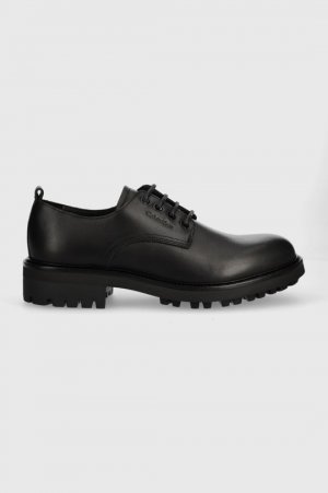 ДЕРБИ кожаные туфли , черный Calvin Klein