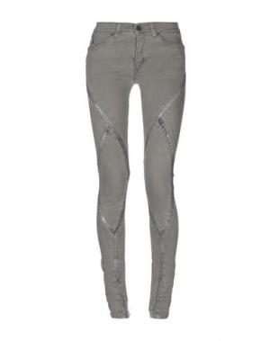 Джинсовые брюки SUPERFINE. Цвет: серый