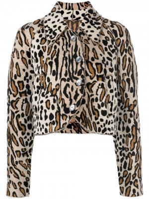 Куртка Margay с леопардовым принтом St. John. Цвет: разноцветный