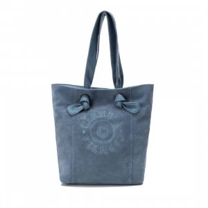 Женская сумка шоппер , голубая CARMELA. Цвет: голубой