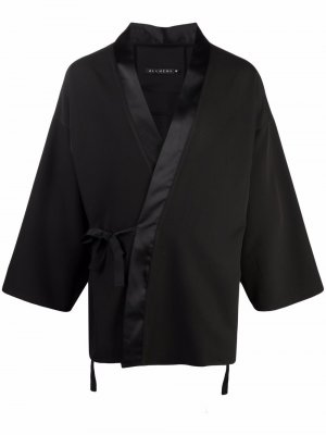 Атласный жакет-кимоно Alchemy. Цвет: черный