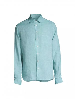 Льняная рубашка Camicia Classica , синий Sease