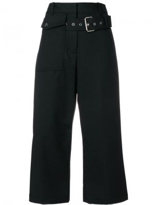 Укороченные брюки с поясом 3.1 Phillip Lim. Цвет: черный
