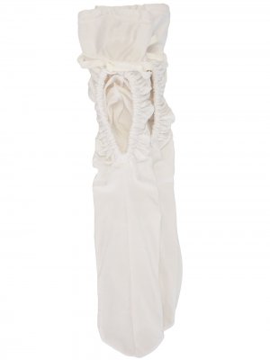 Носки со сборками и бантом Comme Des Garçons. Цвет: белый
