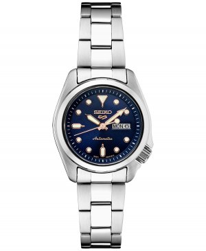 Женские автоматические спортивные часы с браслетом из нержавеющей стали 5, 28 мм , синий Seiko