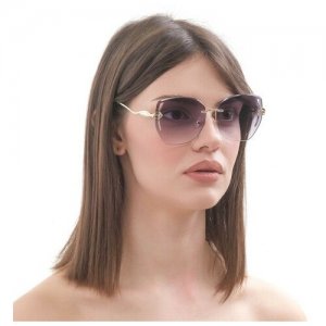 Солнцезащитные очки , фиолетовый Мастер К.. Цвет: коричневый