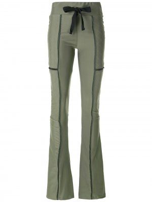 Расклешенные брюки Secret Andrea Bogosian. Цвет: зеленый