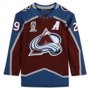 Хоккейный свитер Colorado Avalanche MacKinnon 29 adidas. Цвет: синий/бордовый
