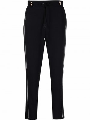 Contrasting-trim trousers LIU JO. Цвет: черный