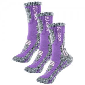 Женские носки средние, утепленные, размер 37-41, фиолетовый BOMBACHO. Цвет: фиолетовый