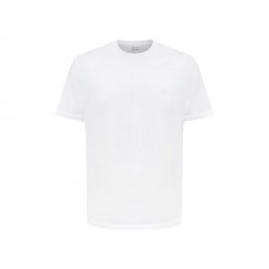 Хлопковая футболка Brioni. Цвет: белый