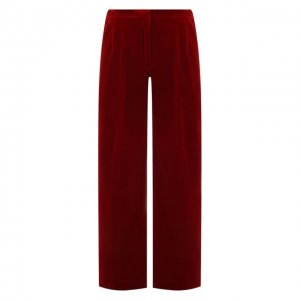 Бархатные брюки Dries Van Noten. Цвет: красный