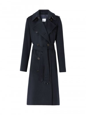 Кашемировое пальто Kensington с поясом , синий Burberry