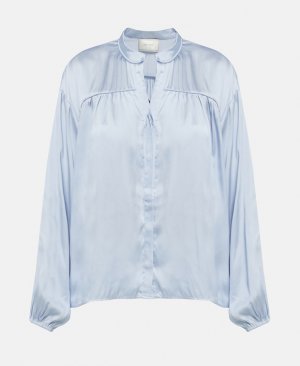 Атласная блузка , светло-синий Neo Noir