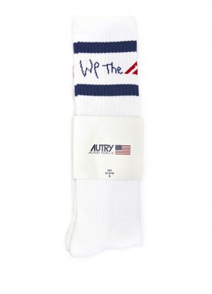 Женские носки с белым логотипом Autry