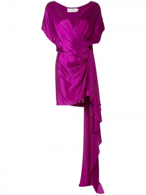 Платье с запахом Michelle Mason. Цвет: фиолетовый