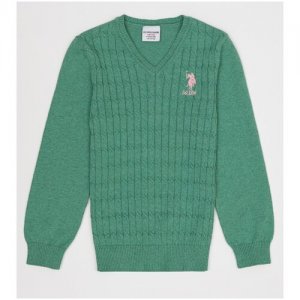 Пуловер U.S. Polo Assn. G084SZ0TK0TD02KIDS-SK21-VR176-7_8. Цвет: зеленый
