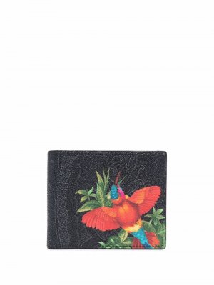 Бумажник с принтом ETRO. Цвет: черный