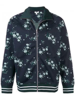 Спортивная куртка с цветочным принтом Kenzo. Цвет: синий