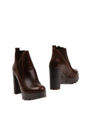 Полусапоги и высокие ботинки CLAUDIA BY ISABERI. Цвет: темно-коричневый