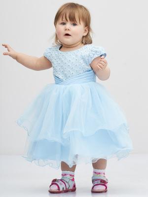 Платье Baby Moses. Цвет: голубой