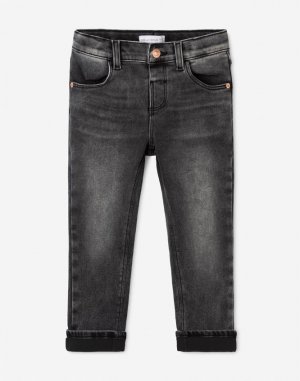 Утеплённые джинсы Skinny для девочки Gloria Jeans. Цвет: черный