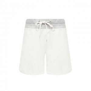 Хлопковые шорты James Perse. Цвет: белый