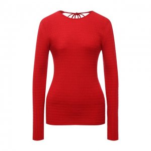 Шерстяной пуловер Victoria Beckham. Цвет: красный