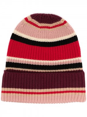 Шерстяная шапка бини в полоску Ports V. Цвет: разноцветный