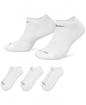 Мужские носки-неявки на каждый день с подушками для тренировок, 3 пары , белый Nike
