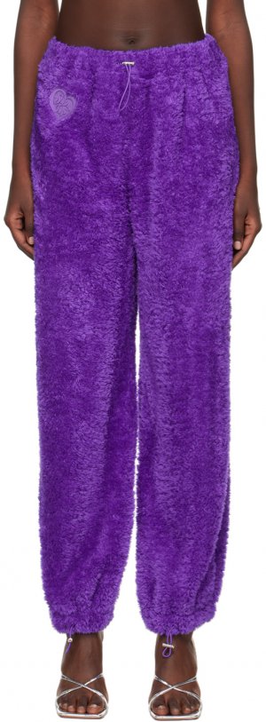 Пурпурные свободные брюки с сердечками Sinead Gorey