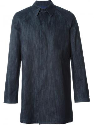 Джинсовое пальто Antonio Marras. Цвет: синий