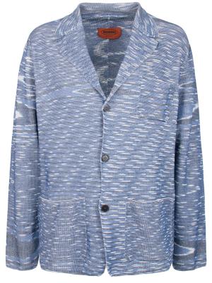 Хлопковый пиджак MISSONI. Цвет: синий