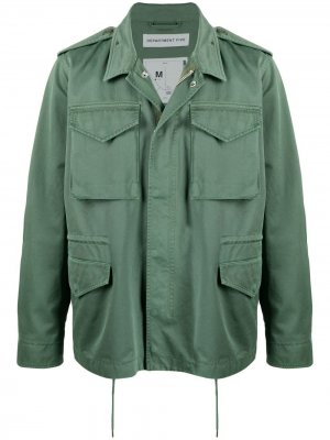 Легкая куртка с карманами Department 5. Цвет: зеленый