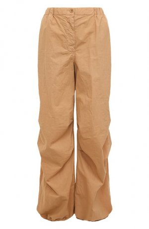 Хлопковые брюки Aspesi. Цвет: бежевый