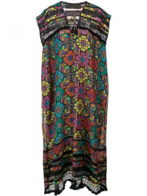Платье макси с цветочным принтом Carolina K. Цвет: разноцветный