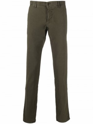 Straight-leg chino trousers Incotex. Цвет: зеленый