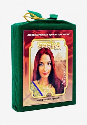 Краска для волос Aasha Herbals Аюрведическая Медный, 100 г. Цвет: зеленый