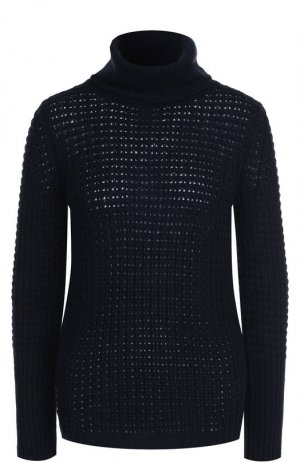Вязаный пуловер из смеси шерсти и кашемира Giorgio Armani. Цвет: синий
