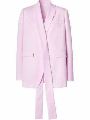 Пиджак с удлиненными лацканами Burberry. Цвет: розовый